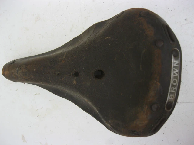 Ancienne Selle De Vélo En Toile - Marque Inconnue - Vintage Cycle Saddle