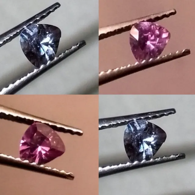 Color Change Garnets 0.415cts Kamtonga, Kenya.