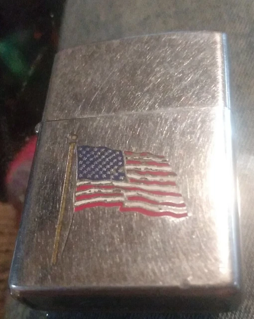 Vintage Zippo Lighter American Flag Old Glory