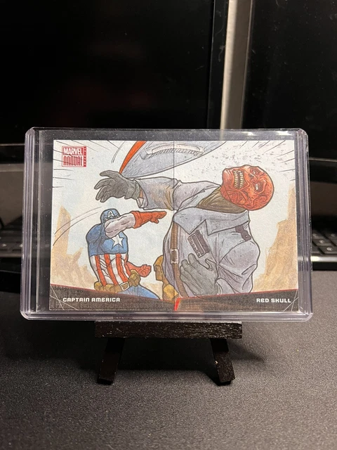 2020-21 Marvel Annual Battle Sketch Booklet Captain America Red Skull IQ Artist