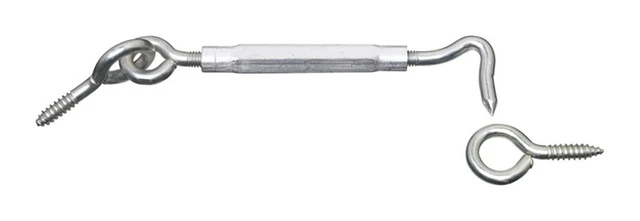 National Hardware N222-059 Hex Shaped Body Zinc Turnbuckle Gate Hook 3/8x11 in.
