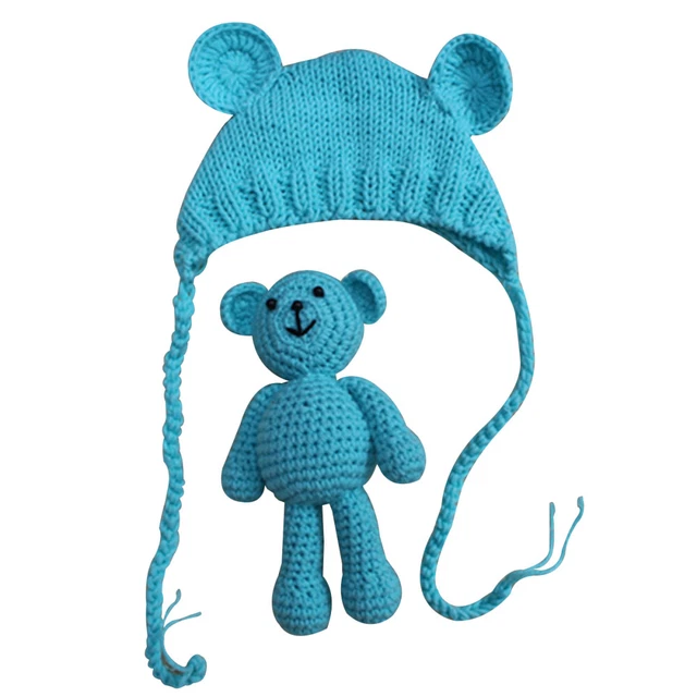 Cappello a maglia neonato fotografia oggetti di scena maglia servizio fotografico