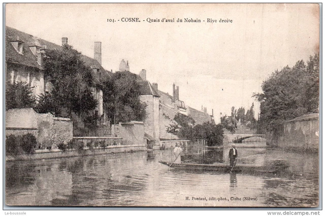 58 COSNE - quai d'aval du nohain - rive droite.