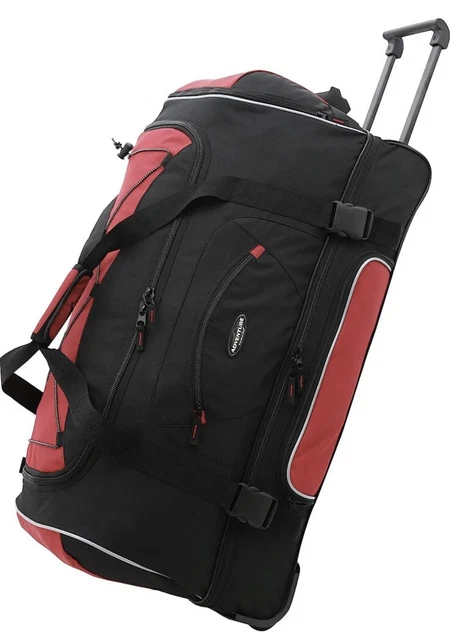 Travelers Club Adventure Upright Rolling Duffel Bag Red 36 Inch 119.0L Sealed