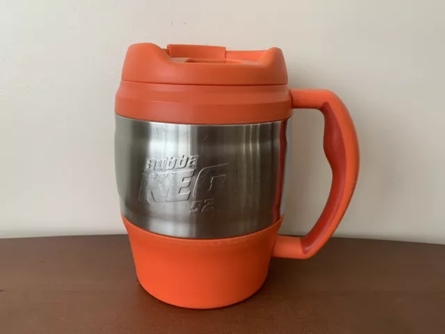 Bubba Keg 52 oz Orange Hot Cold Insulated Jug Mug Stainless Steel Double Walled