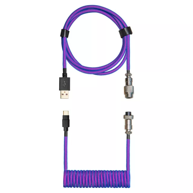 Cooler Master Coiled Keyboard Cable Blue Purple