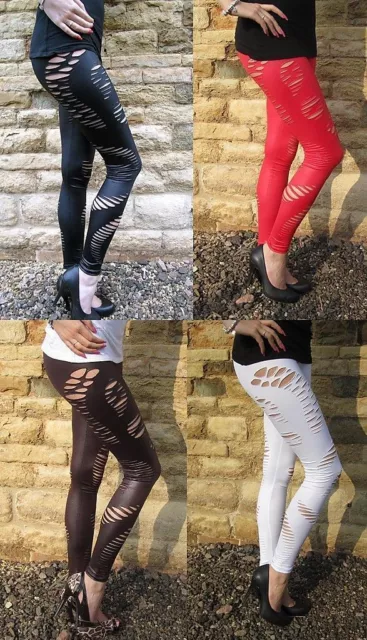 EXTRA LONG Length Leggings Fabric Panel Fashion SIZE 6 8 10 16 18