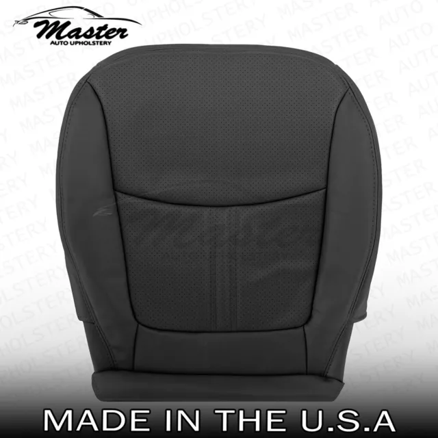 Fits 2011 Kia Sorento Driver Side Bottom Black Leather Seat Cover, Perforated