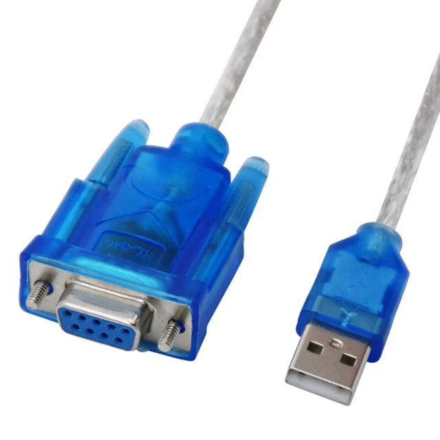 USB TO RS232 DB9 Serial COM Port Cable Converter Adapter Supports ...