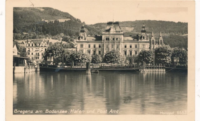 AK aus Bregenz am Bodensee Hafen und Post Vorarlberg (CC86) (60)