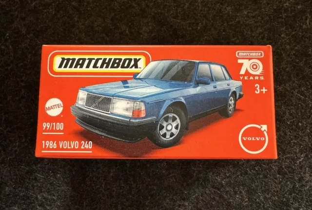 Matchbox - 1986 Volvo 240 - Power Grabs 99/100 HLD47