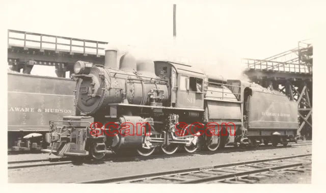 2B951 Rp 1940 Delaware & Hudson Railroad 280 Camelback Loco #813 Oneonta Ny