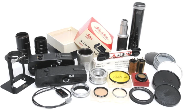 Accesorios Leitz Leica lote de artículos vintage buzos para coleccionistas y retocadores