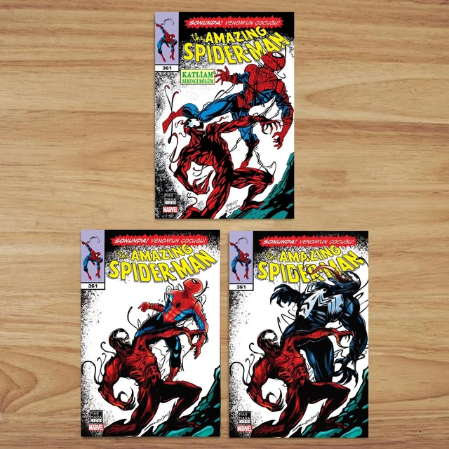 The Amazing Spider-Man #361 Turkish Variants (Set of 3)