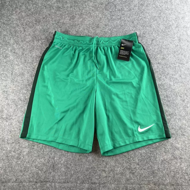 Nike Mens 8” Soccer Shorts Size Xl Football  725881-319 Green Slim Fit