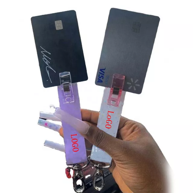 Acrylic Debit Credit Card Grabber Keychain Atm Swaggy Card Grab JwL JsLDUKYHY LI