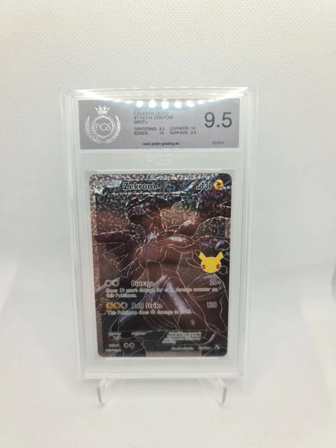 Zekrom Full Art - PGS 9.5 Mint+ 114/114 -  Pokemon Karte Card 25th (kein PSA)