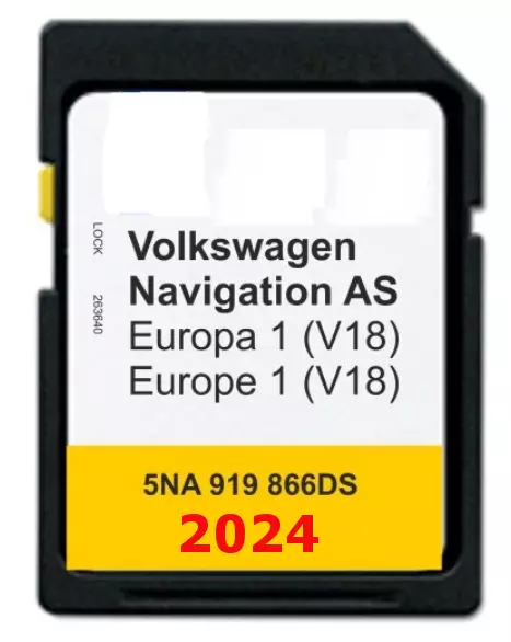 NEUESTE MAP KARTE VW Volkswagen 2023-2024 DE EUROPA EUR 49,00 - PicClick DE