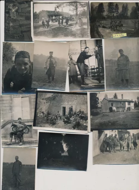 LOT 22 photos POILU 14-18 même homme soldats avec bande de bras !