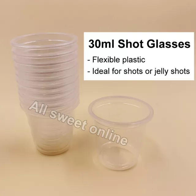 30Ml Clear Shot Glasses Plastic Mini Cup Jelly Shot Party Tasting Cup Catering 3