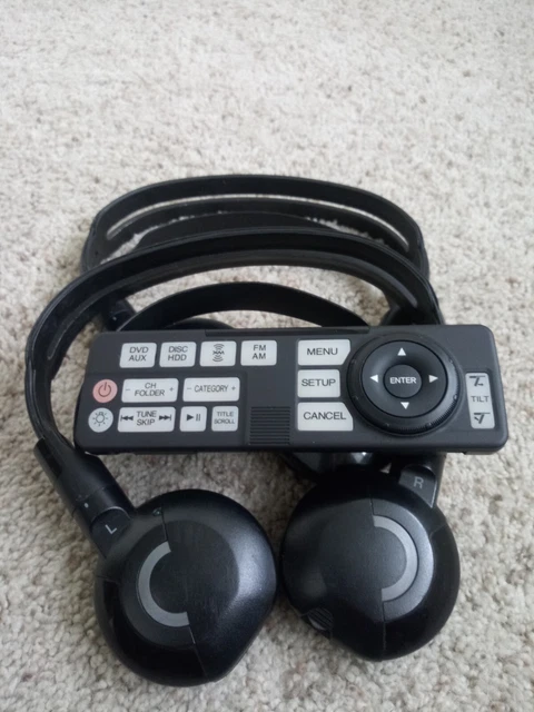 2010 2011 2012 2013 Acura MDX Overhead DVD System Remote Control + HEADPHONES