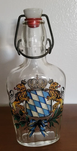 Bavarian Coat of Arms, Free State of Bavaria, Lion Crown Swing-top Bottle