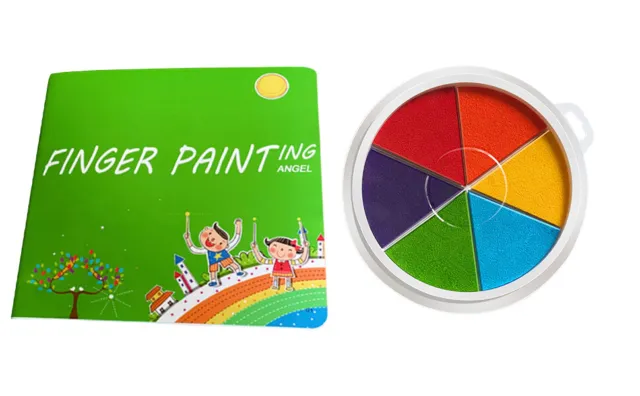 Hand Painting Set 6 Color Kid Washable Finger Paint Set Art Supplies