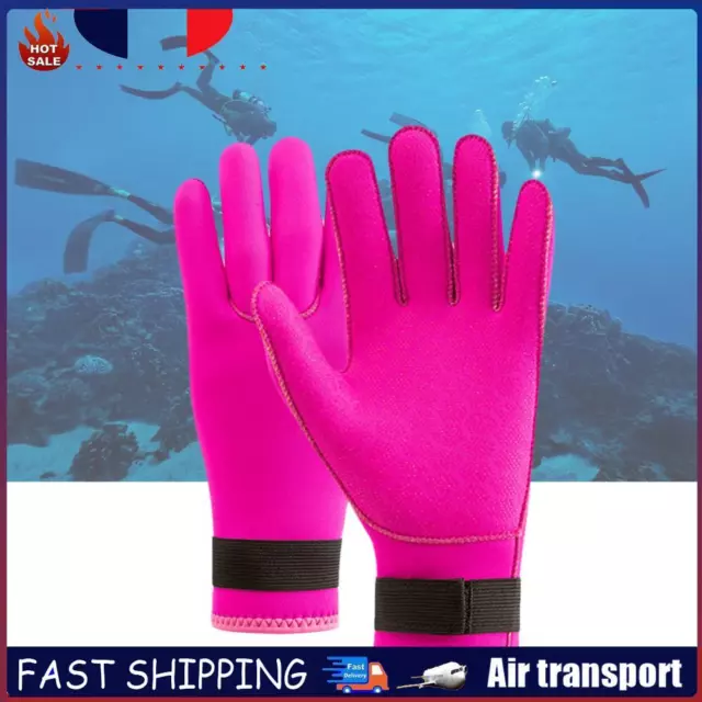Neoprene Diving Gloves Elastic Surfing Gloves Outdoor Accessories (M Red) FR