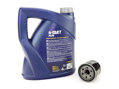 Motoröl Ölfilter MF138 Set SAE 10W-40 4 Liter für Suzuki GSF GSX GSXR VS RF SV V 3