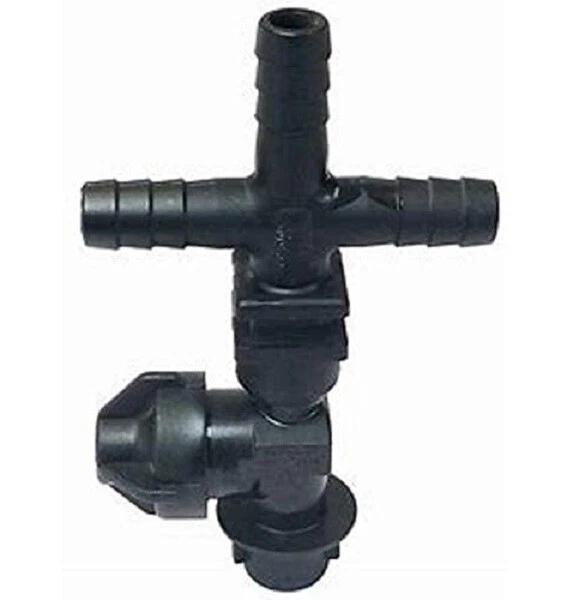 5 of Diaphragm Check Valve Quick Nozzle Body Triple Hose Barb For 3/8" ID Hose