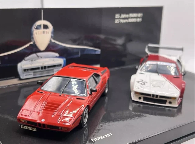 Coffret vacances BMW 320 Barca + Jolly 1/43° en boîte-vitrine