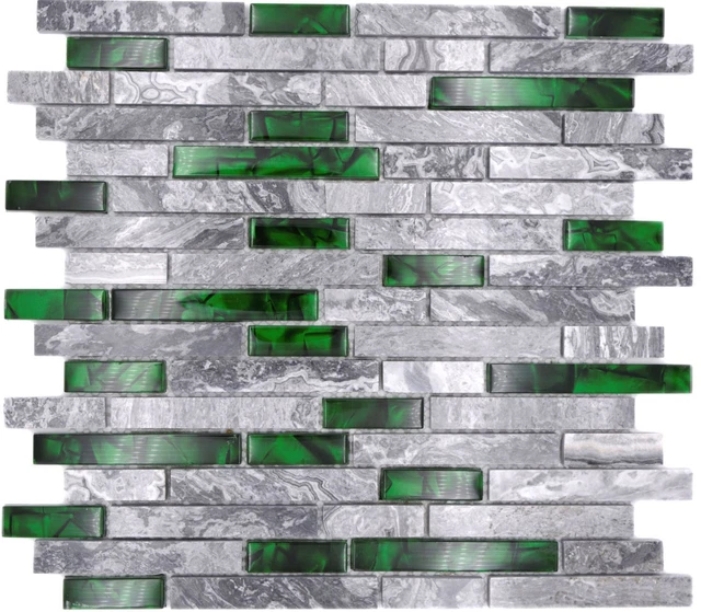 Carrelage Mosaïque Marbré Gris Argent 30x30 Cm - Mixmosaik - Intérieur - Neuf Sous Emballage