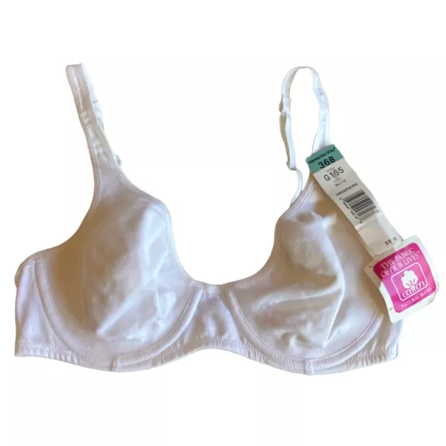 HANES HER WAY Soft Cup Bra 34C White Style G396 $12.99 - PicClick