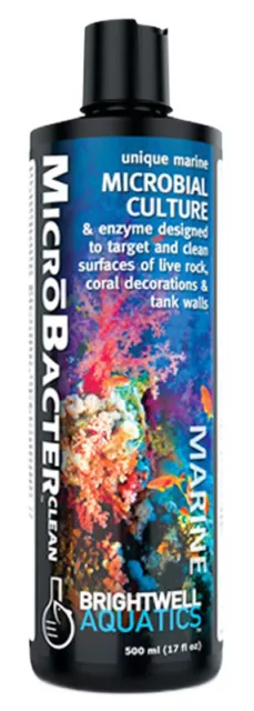Brightwell Aquatics MicroBacter Clean Bacteria Marine Tank Cleaner 250ml