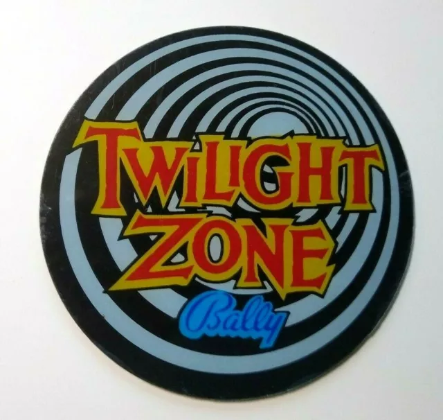 The Twilight Zone Vintage Original NOS Pinball Machine Plastic Promo Coaster