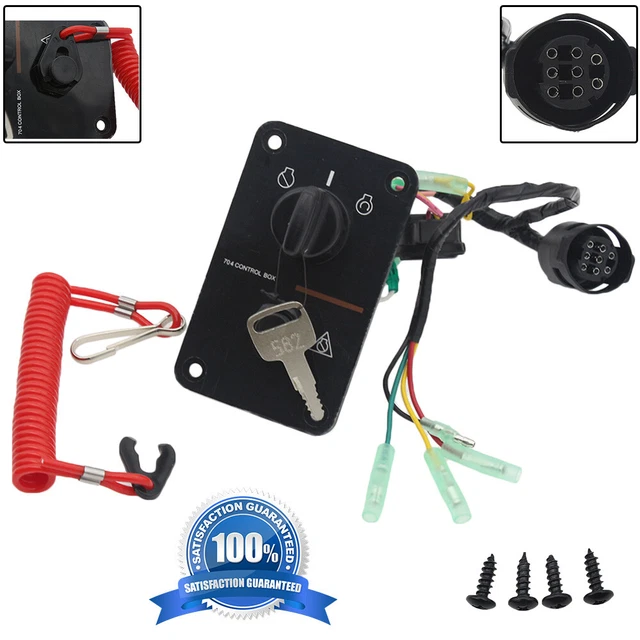 OUTBOARD SINGLE ENGINE Key Switch Assembly Panel for Yamaha 70482570