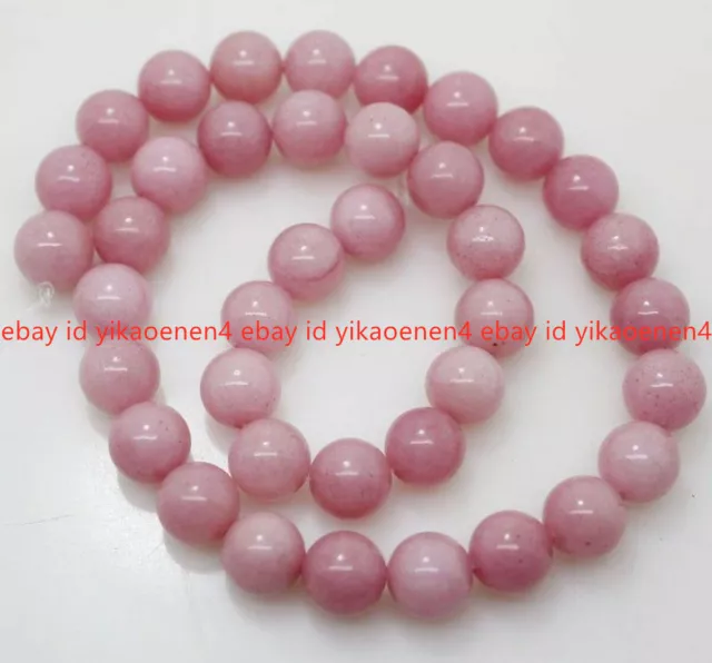 6/8/10/12/14mm Rhodochrosite Round Loose Beads Gem Stone 15Inch Long Strand