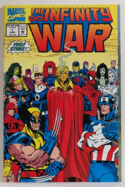 INFINITY WAR #1 1992 NM Jim Starlin Thanos, Marvel Universe, Avengers