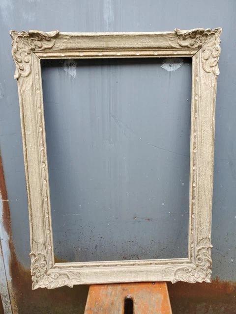 Cadre Ancien Bois Sculpté – Motif Bateau à Voile – Vaisseau Français