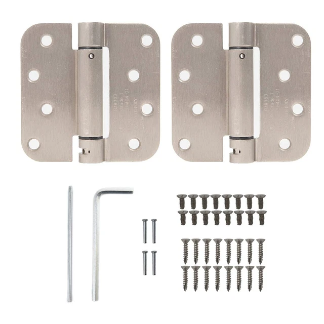 HOUSEABLES SELF CLOSING Door Hinges, Mortise Spring Hinge, 5/8" Radius