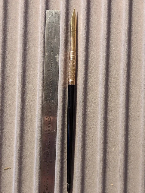 Vintage Leroy Fairchild Dip Pen - Flex nib, 4 sized, ebony holder
