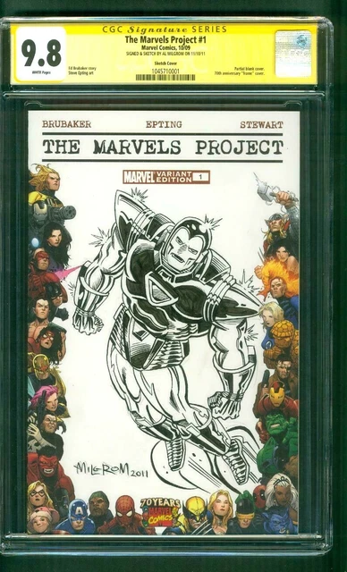Invincible IRON MAN 1 CGC SS 9.8 Al Milgrom Silver Centurion Original art Sketch