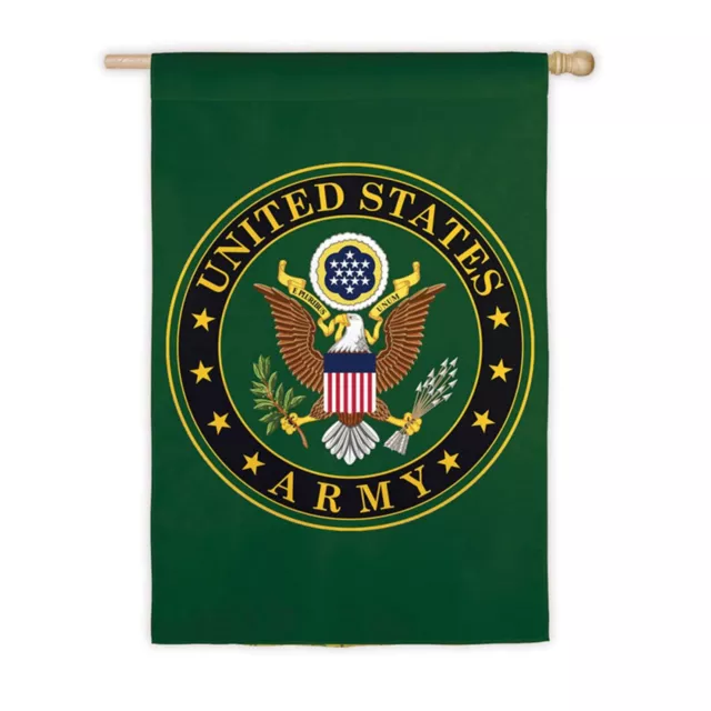 United States Army Military Decorative Flag Two Sided 29"x 43" Evergreen