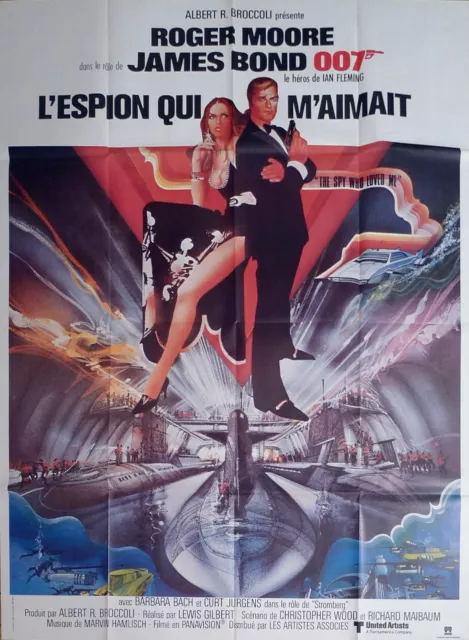 The Spy Who Loved Me - James Bond 007 - Submarine - Original Large French Poster