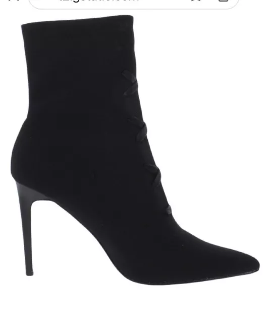 Kendall + Kylie Vice Women's Pointed Toe Lace-Up Stiletto Ankle Booties