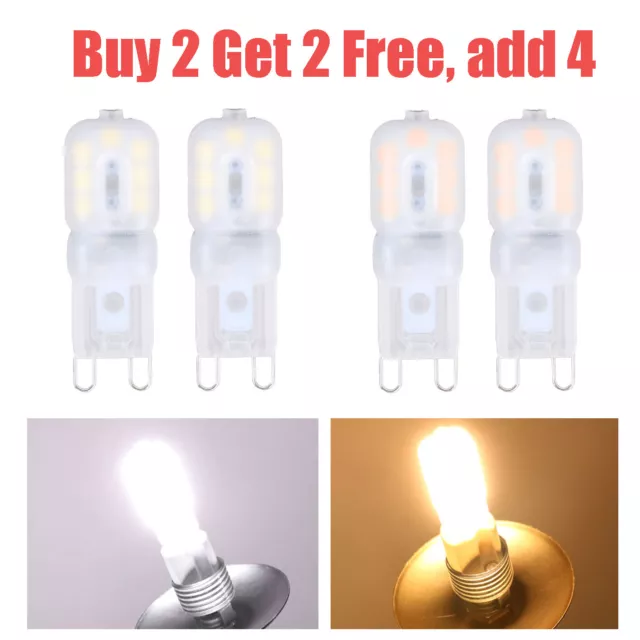 Dimmable G9 LED 5W Clear Warm White Light Bulb Replacement Halogen Capsule Bulbs