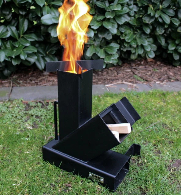 Raketenofen Holzofen Rocket Stove Campingkocher - Kochen ohne Gas und Strom