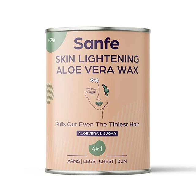 Sanfe Peau Éclaircissant Aloe Cire Pour Lisse Épilation Femme De 600g