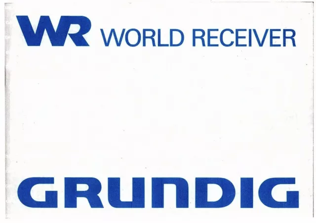 Grundig Bedienungsanleitung user manual für Satellit 500 englisch  Copy