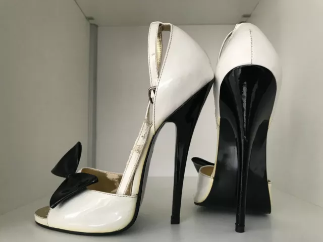 42 43 44 17cm 6IHF Sexy high heels black White Sandals pumps hot high heels